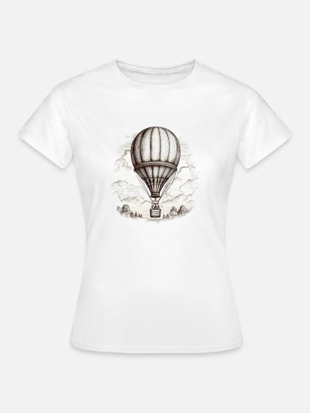 Heißluftballon - Frauen T-Shirt - Weiß