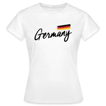 Germany - Germany - Federal Republic of Germany - Women's T-Shirt - white - Front - AI Model Female 172 dark (172cm)