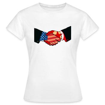  et la paix en Corée du Nord - T-shirt Femme - blanc - Devant - AI Model Female 172 dark (172cm)