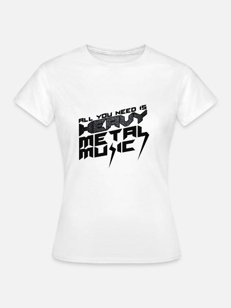 Heavy Metal - Frauen T-Shirt - Weiß