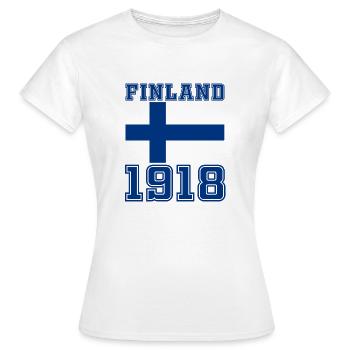 Finlande - T-shirt Femme - blanc - Devant - AI Model Female 172 dark (172cm)