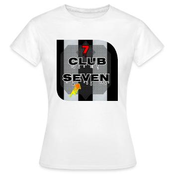CLUB SEPT 7 - T-shirt Femme - blanc - Devant - AI Model Female 172 dark (172cm)
