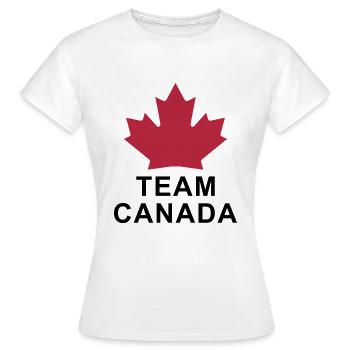 Team Canada - Frauen T-Shirt - Weiß - Vorne - AI Model Female 172 dark (172cm)