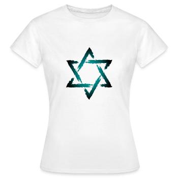 étoile de David - T-shirt Femme - blanc - Devant - AI Model Female 172 dark (172cm)