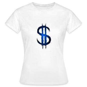 Dollarzeichen Dollar Geld Symbol - Frauen T-Shirt - Weiß - Vorne - AI Model Female 172 dark (172cm)