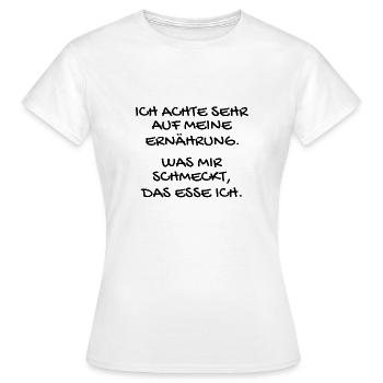 Ernährung Essen Geschmack Geschenk - Frauen T-Shirt - Weiß - Vorne - AI Model Female 172 dark (172cm)