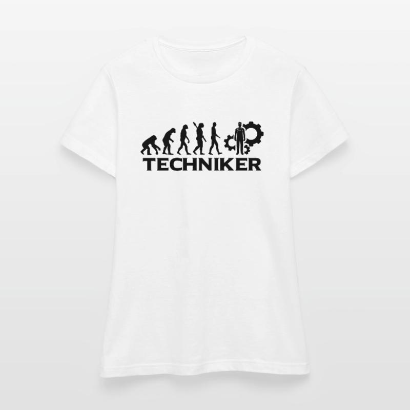 Evolution Techniker Technik bt Frauen T-Shirt