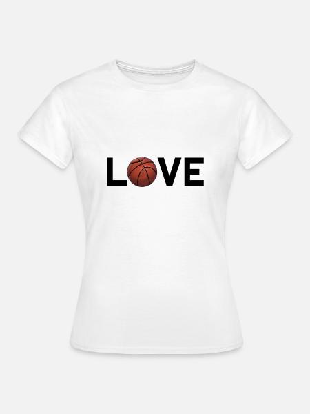 Love Basketball - Frauen T-Shirt - Weiß