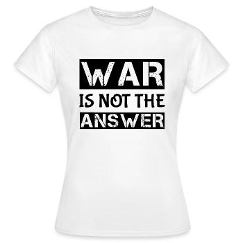 War - T-shirt Femme - blanc - Devant - AI Model Female 172 dark (172cm)