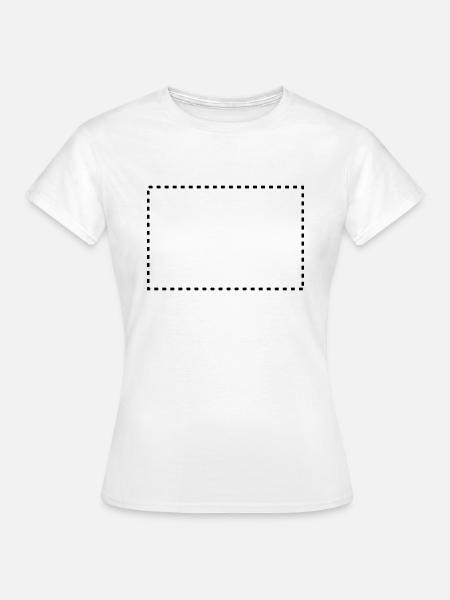 dashed_square_1c - Frauen T-Shirt - Weiß