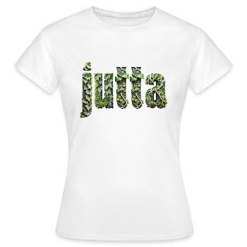jutta efeu name frau - Frauen T-Shirt - Weiß - Vorne - AI Model Female 172 dark (172cm)