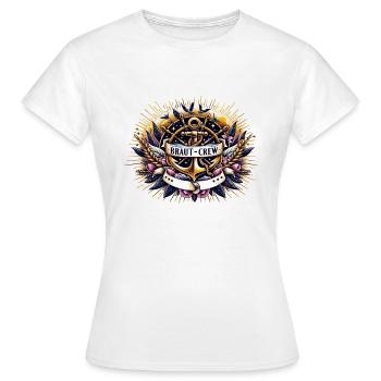 Bride Crew pour un enterrement de vie de jeune fille - T-shirt Femme - blanc - Devant - AI Model Female 172 dark (172cm)