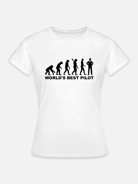 Pilot - Frauen T-Shirt - Weiß