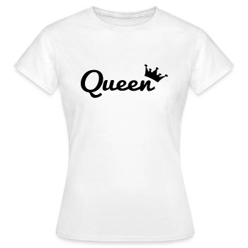 Queen - T-shirt Femme - blanc - Devant - AI Model Female 172 dark (172cm)