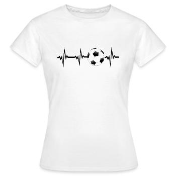 Un clin de œil du football - T-shirt Femme - blanc - Devant - AI Model Female 172 dark (172cm)