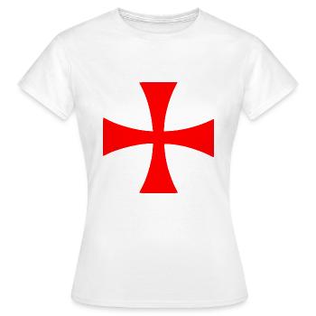 Jerusalem kreuz Jerusalemkreuz - Frauen T-Shirt - Weiß - Vorne - AI Model Female 172 dark (172cm)