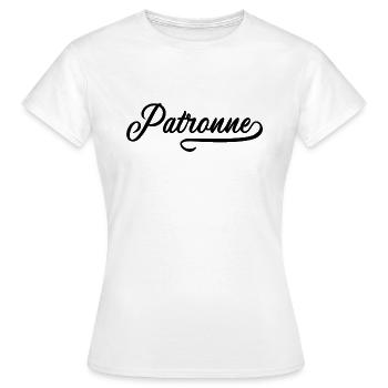 Patronne - T-shirt Femme - blanc - Devant - AI Model Female 172 dark (172cm)
