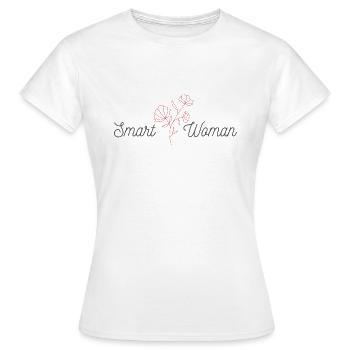 Smart Woman - T-shirt Femme - blanc - Devant - AI Model Female 172 dark (172cm)