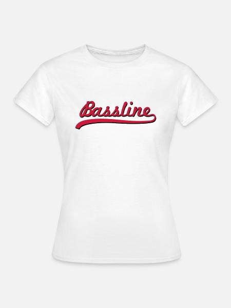 Bassline / Dubstep / Techno / Bass - Frauen T-Shirt - Weiß