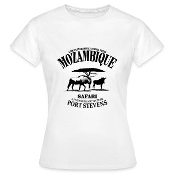 Mosambik - Mozambique - T-shirt Femme - blanc - Devant - AI Model Female 172 dark (172cm)