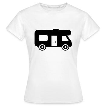 motorhome - Women's T-Shirt - white - Front - AI Model Female 172 dark (172cm)