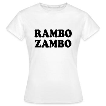 Rambo zambo - T-shirt Femme - blanc - Devant - AI Model Female 172 dark (172cm)