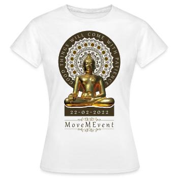 Buddha Patience - Frauen T-Shirt - Weiß - Vorne - AI Model Female 172 dark (172cm)