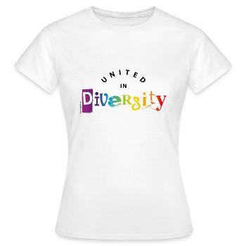 diversité / diversité 2 - T-shirt Femme - blanc - Devant - AI Model Female 172 dark (172cm)