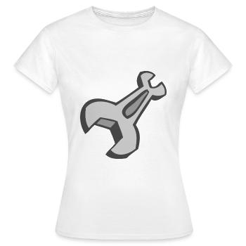Open-end wrench - wrench - Women's T-Shirt - white - Front - AI Model Female 172 dark (172cm)