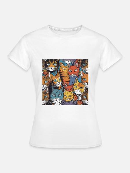 Katzen - Frauen T-Shirt - Weiß