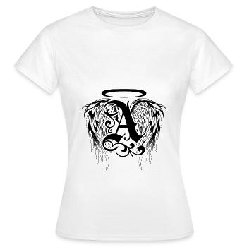 Angel with angel wings - Women's T-Shirt - white - Front - AI Model Female 172 dark (172cm)
