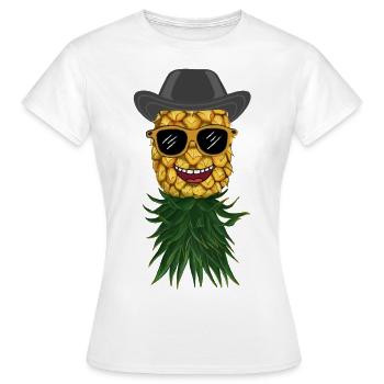 Unbekannte Ananas - Frauen T-Shirt - Weiß - Vorne - AI Model Female 172 dark (172cm)