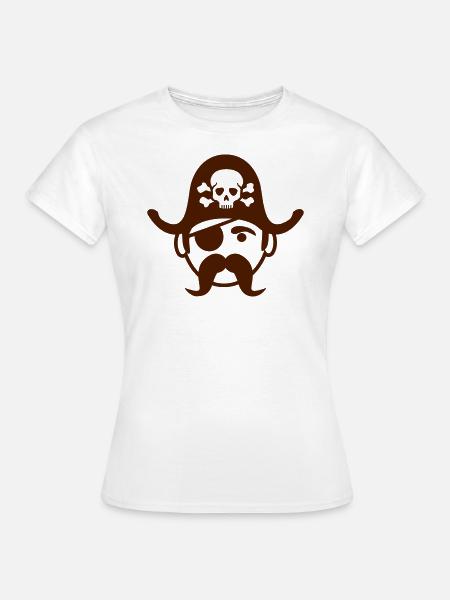 Pirat - Frauen T-Shirt - Weiß
