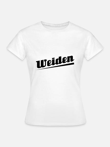 Weiden - Textdesign mit Stadtnamen - Frauen T-Shirt - Weiß