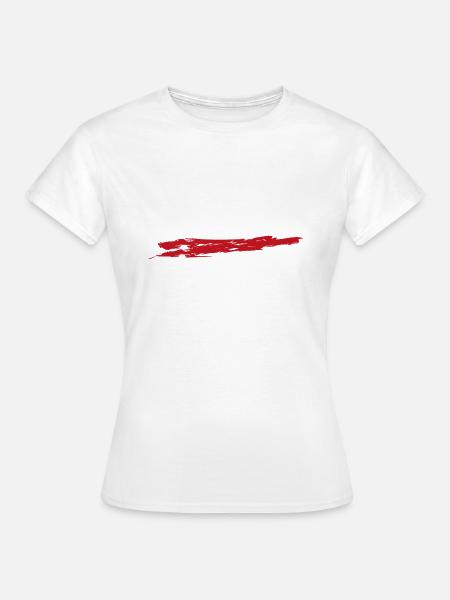 Farbkleckse Kleckse Farbspritzer Maler Geschenk - Frauen T-Shirt - Weiß