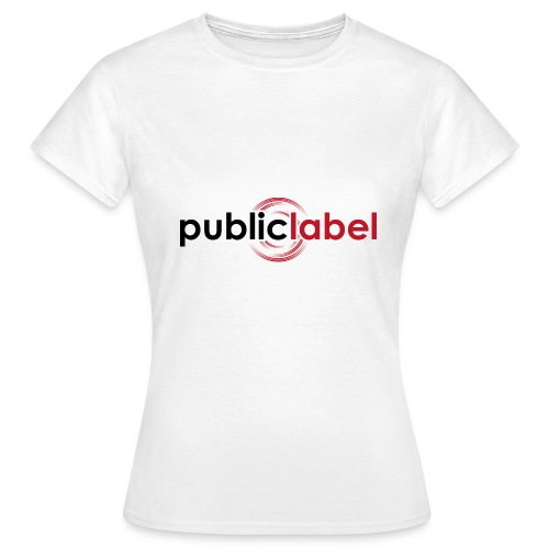 Public Label auf weiss - Frauen T-Shirt