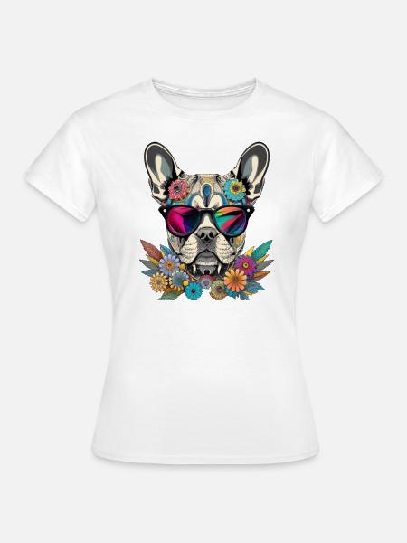French Bully 1 - Frauen T-Shirt - Weiß