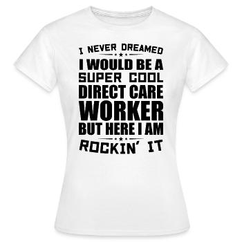 Wertschätzung für direkte Pflegekräfte Direkte Pflegekraft - Frauen T-Shirt - Weiß - Vorne - AI Model Female 172 dark (172cm)