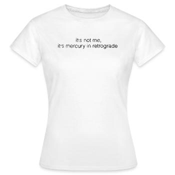 Astrologie au mercure - T-shirt Femme - blanc - Devant - AI Model Female 172 dark (172cm)