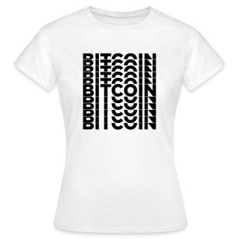 BITCOIN - Women's T-Shirt - white - Front - AI Model Female 172 dark (172cm)