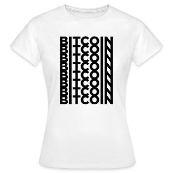 BITCOIN - Women's T-Shirt - white - Front - AI Model Female 172 dark (172cm)