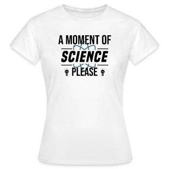 Electron Science Student University Physics - Women's T-Shirt - white - Front - AI Model Female 172 dark (172cm)