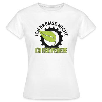 E Auto E Mobilität Elektroauto Spruch - Frauen T-Shirt - Weiß - Vorne - AI Model Female 172 dark (172cm)