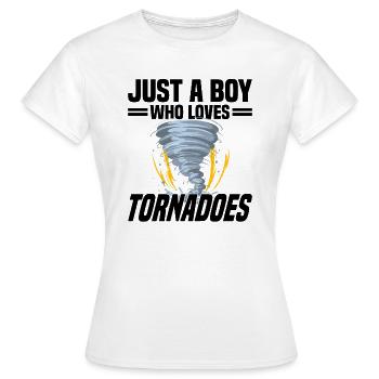 Tornado Hunter Tornado Tornado Chaser Ouragan - T-shirt Femme - blanc - Devant - AI Model Female 172 dark (172cm)