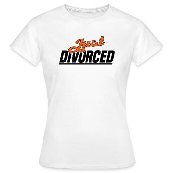 Divorce Séparation Mariage Ex Partie au divorce - T-shirt Femme - blanc - Devant - AI Model Female 172 dark (172cm)