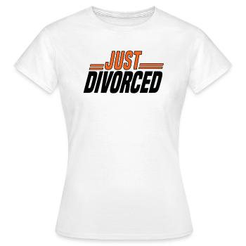 Divorce Séparation Mariage Ex Partie au divorce - T-shirt Femme - blanc - Devant - AI Model Female 172 dark (172cm)