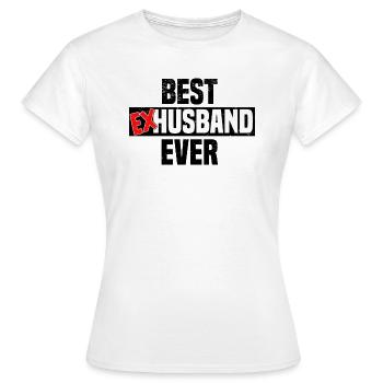 Divorce Séparation Mariage Ex Partie au divorce - T-shirt Femme - blanc - Devant - AI Model Female 172 dark (172cm)