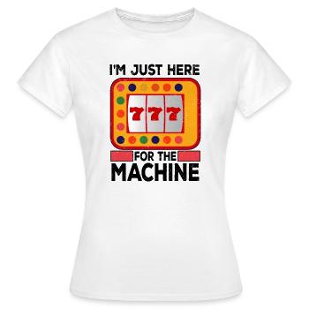 Casino Gambling Slot Machine à sous Jeu de cartes - T-shirt Femme - blanc - Devant - AI Model Female 172 dark (172cm)
