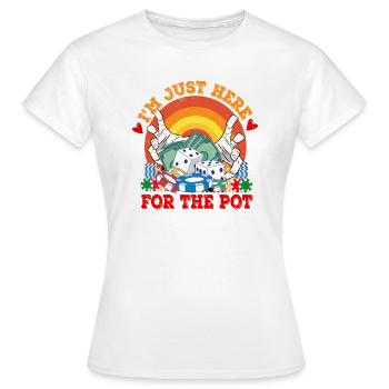Casino Gambling Slot Machine à sous Jeu de cartes - T-shirt Femme - blanc - Devant - AI Model Female 172 dark (172cm)