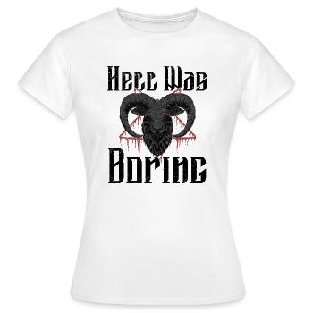 Satan Belzébuth Diable Gothique Pentagramme Mystique - T-shirt Femme - blanc - Devant - AI Model Female 172 dark (172cm)